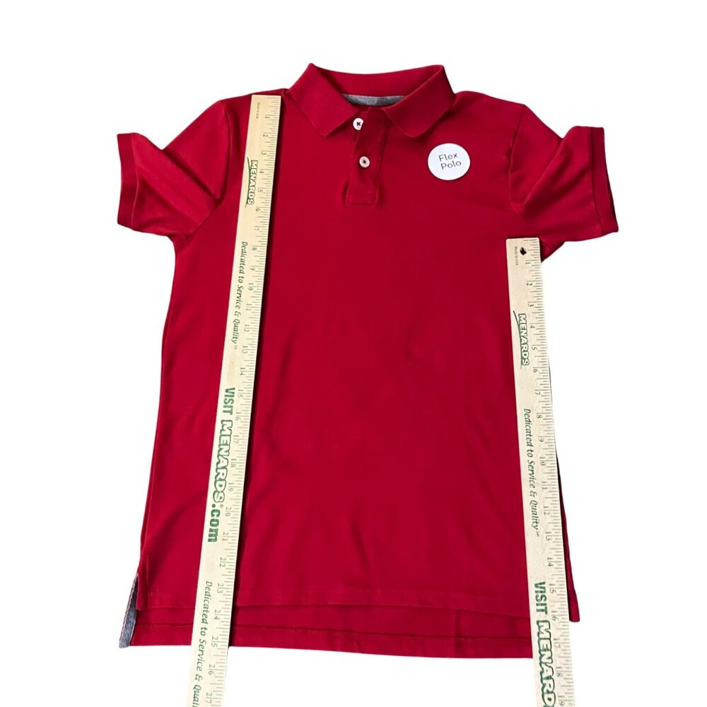 Arizona Boys L 14/16 Red Flex Polo Shirt New No Tags - Picture 8 of 10